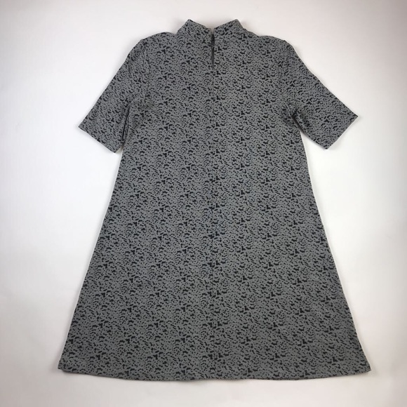 Fleur Bleue Womens A Line Dress Gray High Neck M - Picture 1 of 4